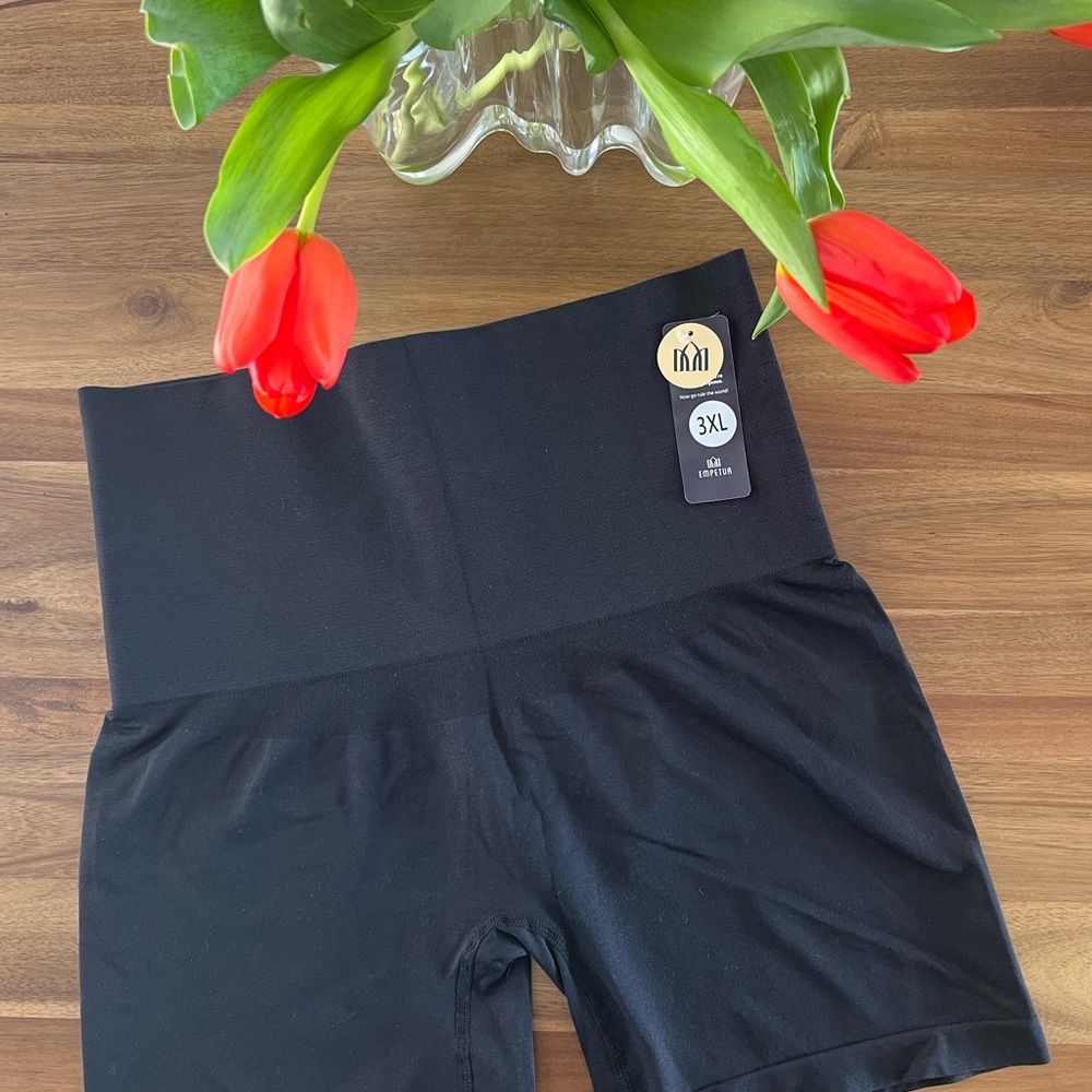 2 for 1 Empetua Everyday Smoothing Short 3XL Women's Black High-Waisted Slimmers